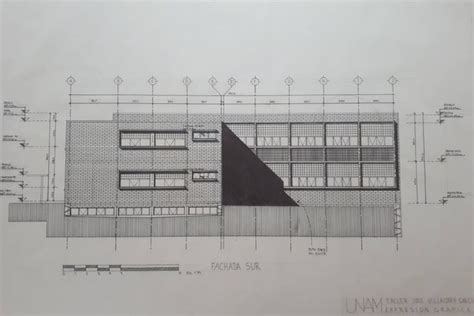 Taller Jos Villagr N Fachada Sur Facultad De Arquitectura Unam