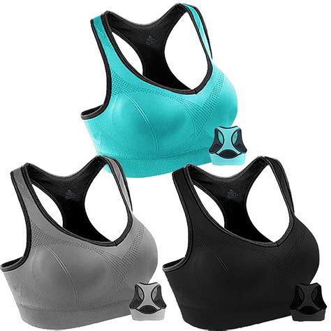 Lelinta Womens Seamless Sports Bra Mesh Racerback Workout Bras With