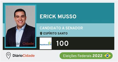 Erick Musso 100 Republicanos Candidato A Senador Do Espírito Santo