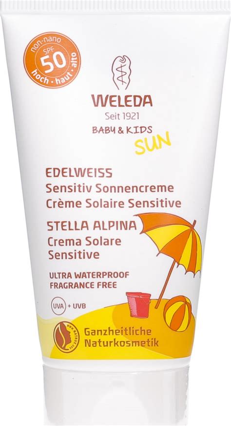 Weleda Edelweiss Sensitiv Sonnencreme LSF 50 50ml In Der Adler Apotheke