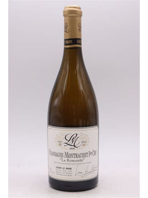 Lucien Le Moine Chassagne Montrachet Er Cru La Roman E Blanc