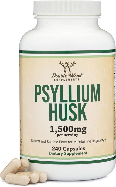 amazoncom pure natural  psyllium husk powder capsules mg