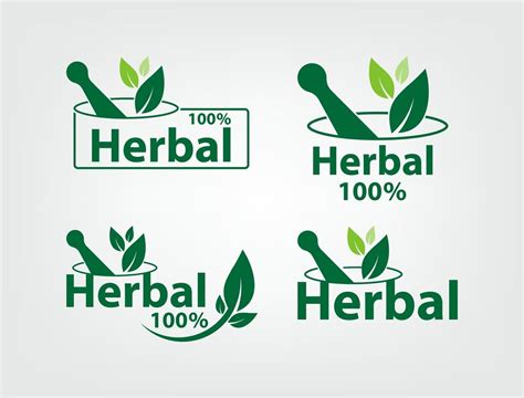 Green Herbal Logo Templates 2386503 Vector Art At Vecteezy