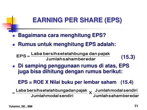 Rumus Nilai Intrinsik Saham