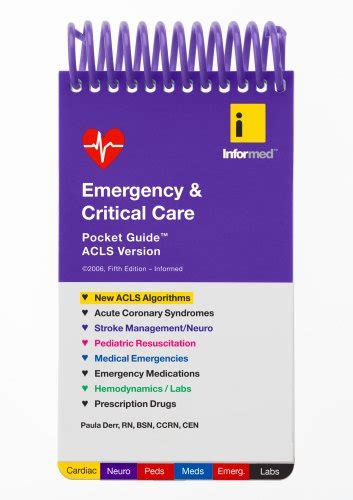 Emergency And Critical Care Pocket Guide Derr Paula Tardiff Jon