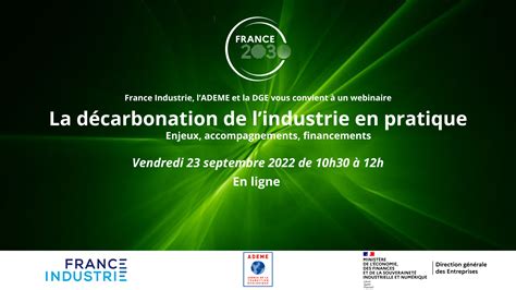 Replay Webinaire La D Carbonation De Lindustrie En Pratique