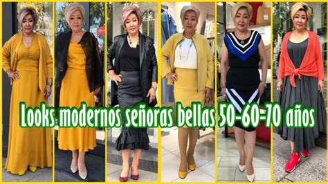 Moda Para SeÑoras De 50 60 Y 70 AÑos SeÑoras Modernas Belleza