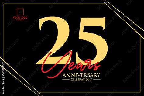 25th anniversary celebration logo design concept. Logo Vector Templates ...