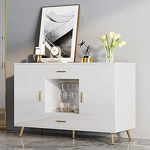 YITAHOME Sideboard Buffet Buffet Cabinet Storage Credenza W Adjustable