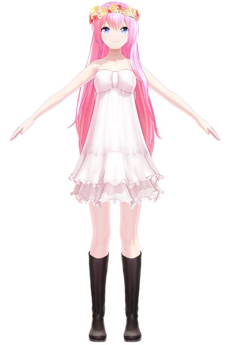 Luka Megurine Chiffon One Piece Yyb Mikumikudance Wiki Fandom