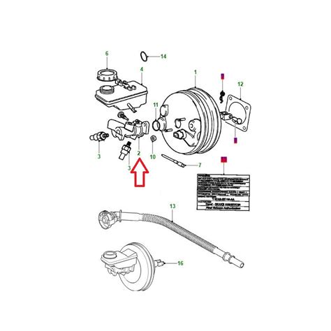 Commander maître cylindre de frein S Type XJ6 X350 XJ6 X358 XJ8 X308