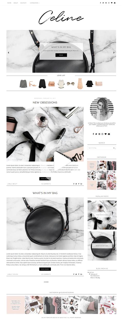 Fashion Blog Templates