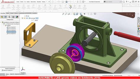 Tutorial solidworks 2018 diseño de polea con Revolucion extruir corte