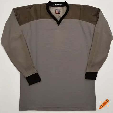 Vintage Hockey Shirt With Beige Trim On Craiyon