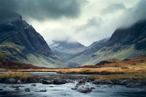 Premium AI Image | The dramatic landscapes of the Scottish Highlands ...