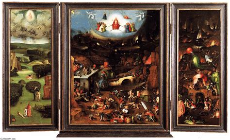 Juízo Final Triptych 1504 Por Hieronymus Bosch 1450 1516 Netherlands