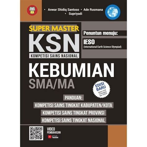 Jual BUKU OLIMPIADE SUPER MASTER KSN KEBUMIAN SMA MA PENUNUTUN IESO