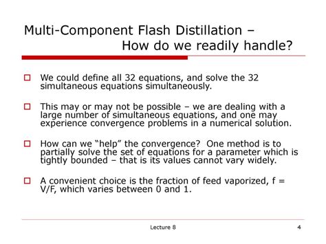 Multi Component Flash Distillation Ppt Download