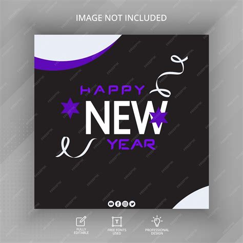 Premium Vector | Vector new year illustration banner design template