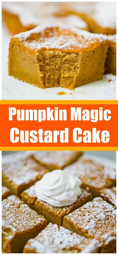 Pumpkin Magic Custard Cake Recipe