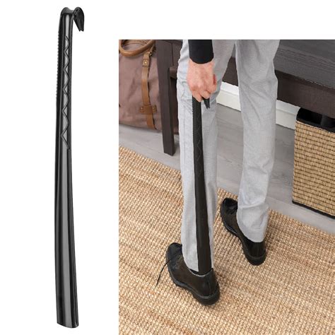 Omsorg Shoe Horn 60cm Black Long Handle Plastic Shoehorn Ebay