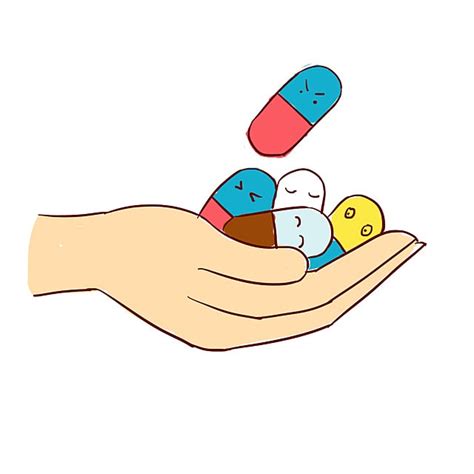 Cartoon Pill Clipart Transparent PNG Hd, Pill Hand Drawn Cartoon Elements, Pneumonia, Epidemic ...