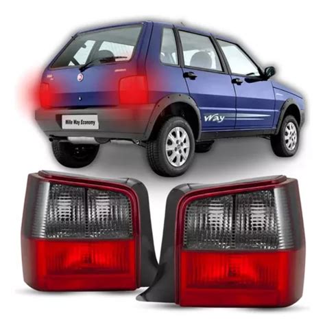 Par Lanterna Traseira Fiat Uno 2004 2005 2006 A 2011 Fumê Frete grátis