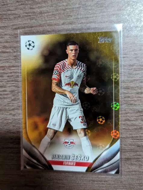 2023 24 TOPPS FLAGSHIP UEFA Benjamin Sesko Inferno Foil RB Leipzig 4