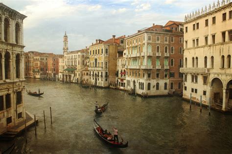 Wallpaper Waterway Canal Gondola Water Transportation City