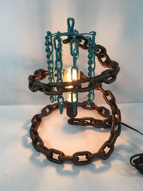 Welded Chain Table Lamp Etsy