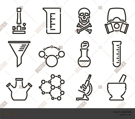 Chemistry Icon Set Vector And Photo Free Trial Bigstock