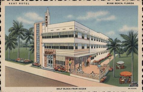 Kent Hotel Miami Beach, FL Postcard