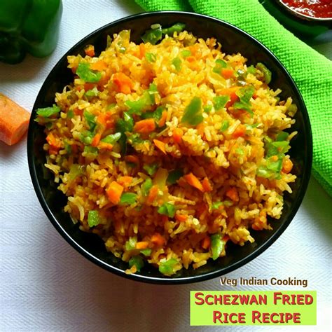 Veg Indian Cooking Veg Schezwan Fried Rice