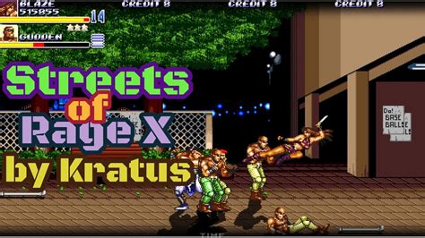 Streets Of Rage X By Kratus Blaze Route 2 Sorx No Continue Youtube