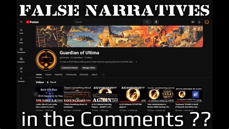 False Narratives And Shills In The Ultima Online Community Uo Outlands