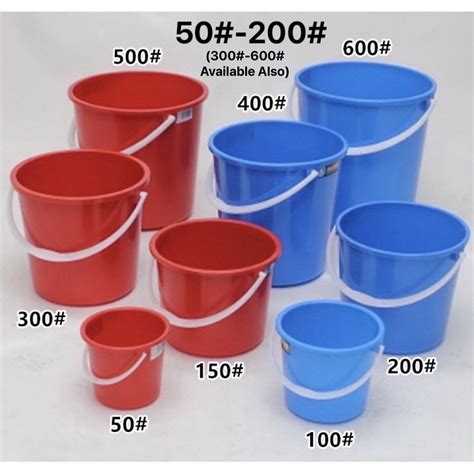 Unica Gallon Heavy Duty Plastic Utility Pail Bucket