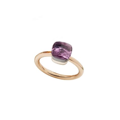 Bague Pomellato Nudo T En Or Jaune Pierre Amethyste