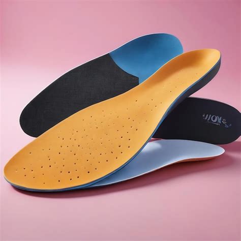 Premium AI Image | Orthopedic insoles for shoes on a colour background ...