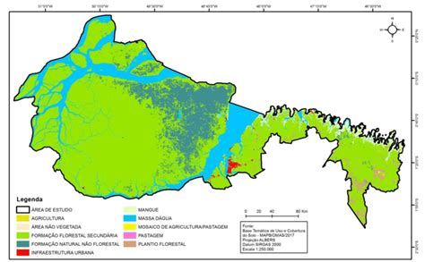 Mapa De Uso E Cobertura Do Solo Da Zona Costeira Paraense ZCPA 2017