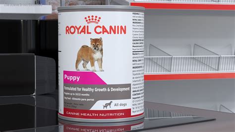 Royal Canin Puppy Food Can 3d Model 24 3ds Blend C4d Fbx Max