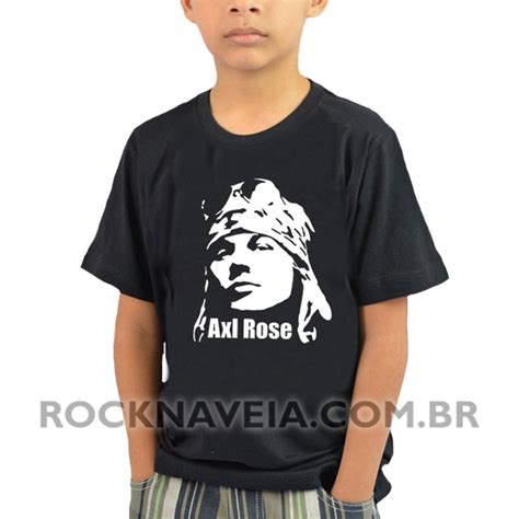 Camiseta Infantil Guns N Roses Axl Rose Estamparia Rock Na Veia