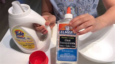 Make SLIME Using Only Elmer S Glue And Tide EASY YouTube