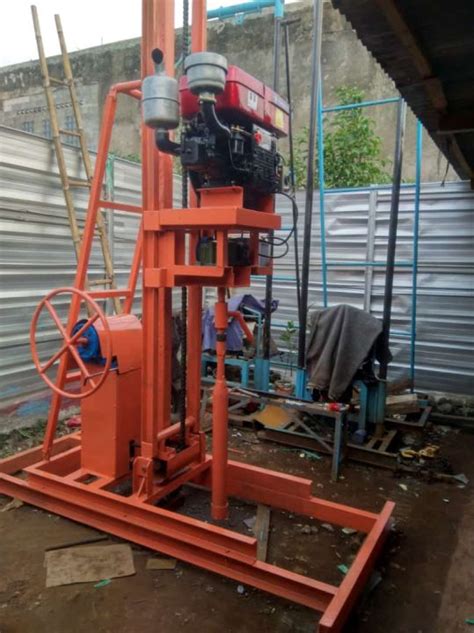 Mesin Bor Tanah Diesel Type Power Rig Menara Kotak Double Gearbox