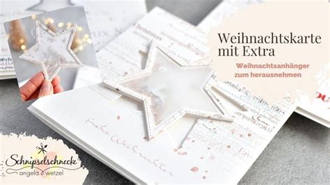 Weihnachtskarte mit dem gewissen Extra Geschenkanhänger inklusive