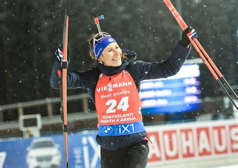 Biathlon Kontiolahti Je me sens libérée Caroline Colombo