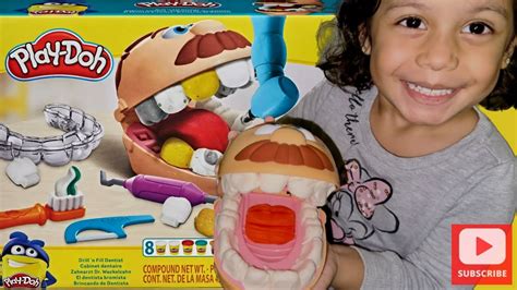 Play Doh Drill Fill Play Doh Tooth Maker Dentist Playset Learning