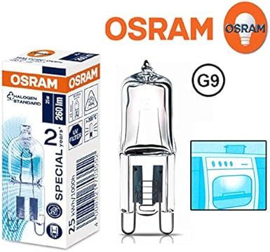 Osram Oven Halopin W G Halogen Capsule Light Bulb For Cooker