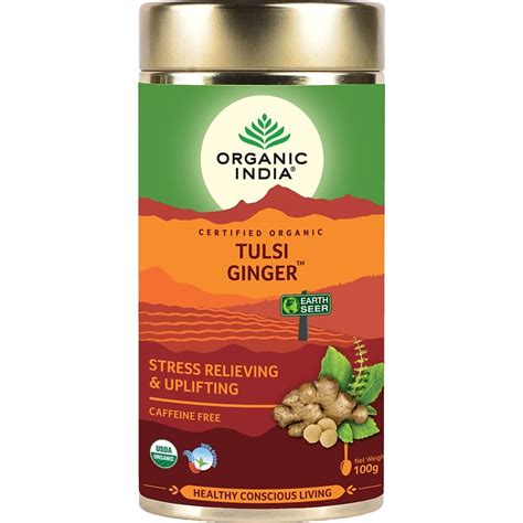 Tulsi Ginger G Loose Leaf Tea Organic India Ayurshop