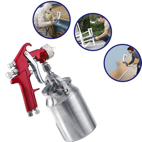 Suction Feed Air Spray Gun Paint Sprayer Mm Mm Mm Nozzles