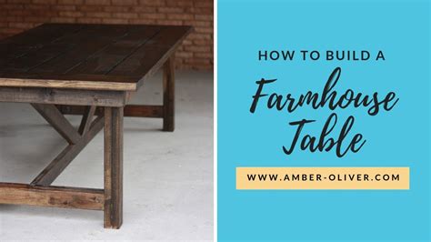 How To Build A Farmhouse Table Youtube